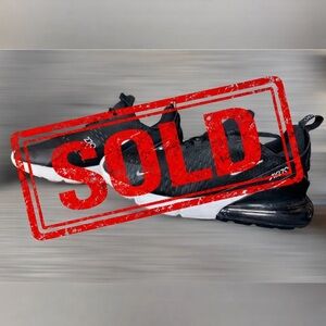 Nike Air Max 270 GS Black White Anthracite 943345-001 Size 6.5Y / Women's 8